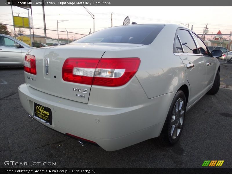 Light Sage Metallic / Light Stone 2008 Lincoln MKZ AWD Sedan