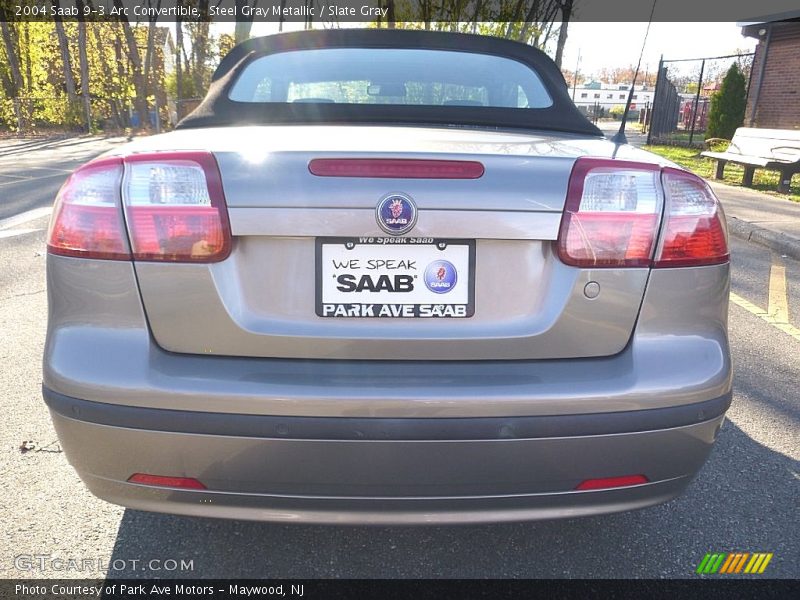 Steel Gray Metallic / Slate Gray 2004 Saab 9-3 Arc Convertible