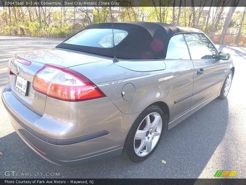 Steel Gray Metallic / Slate Gray 2004 Saab 9-3 Arc Convertible