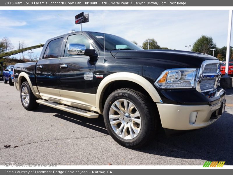 Front 3/4 View of 2016 1500 Laramie Longhorn Crew Cab