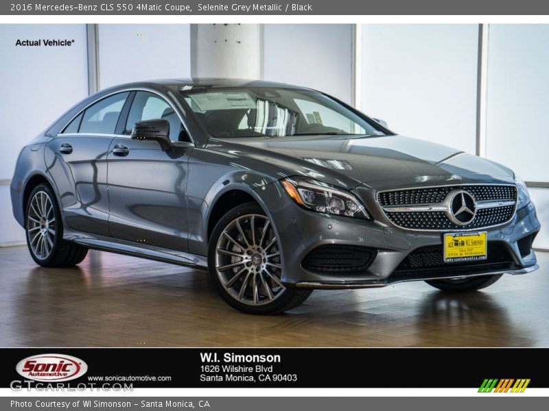 Selenite Grey Metallic / Black 2016 Mercedes-Benz CLS 550 4Matic Coupe