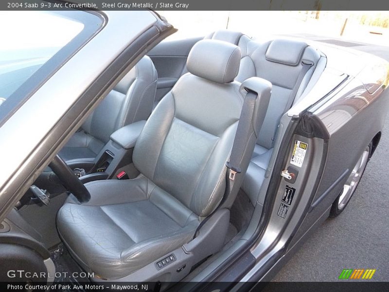 Steel Gray Metallic / Slate Gray 2004 Saab 9-3 Arc Convertible