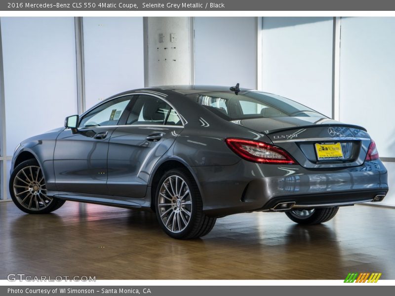 Selenite Grey Metallic / Black 2016 Mercedes-Benz CLS 550 4Matic Coupe