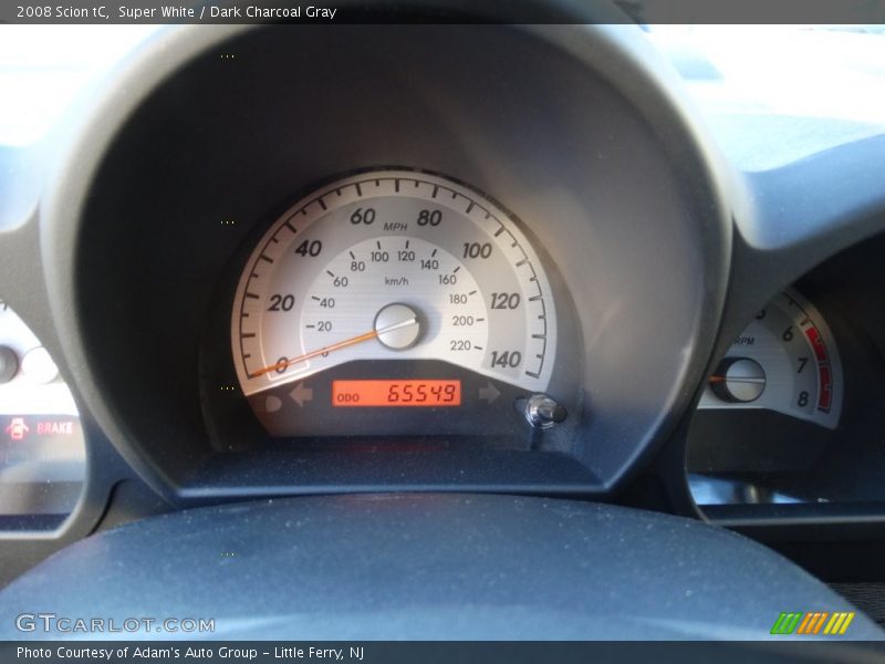 Super White / Dark Charcoal Gray 2008 Scion tC