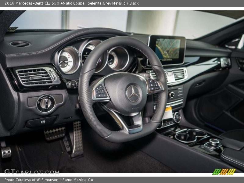 Selenite Grey Metallic / Black 2016 Mercedes-Benz CLS 550 4Matic Coupe