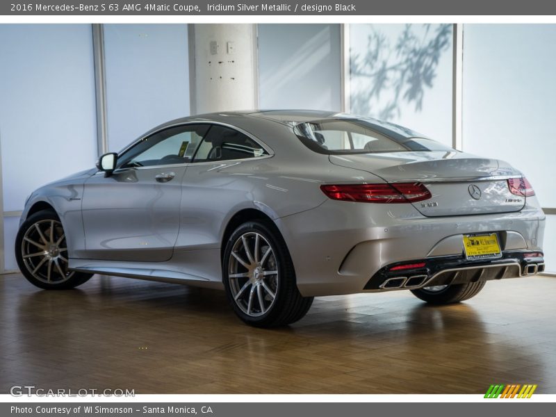 Iridium Silver Metallic / designo Black 2016 Mercedes-Benz S 63 AMG 4Matic Coupe