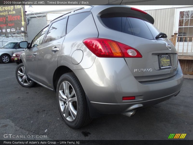 Tinted Bronze Metallic / Black 2009 Nissan Murano LE AWD