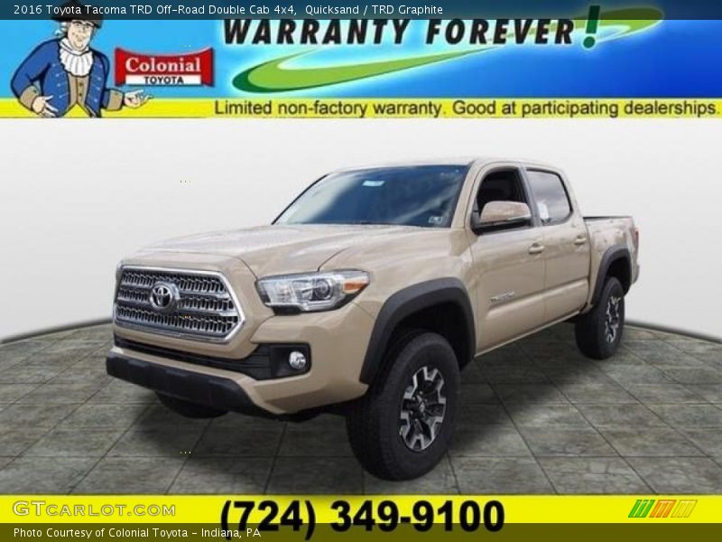 Quicksand / TRD Graphite 2016 Toyota Tacoma TRD Off-Road Double Cab 4x4