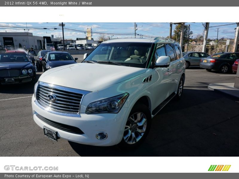 Moonlight White / Wheat 2012 Infiniti QX 56 4WD