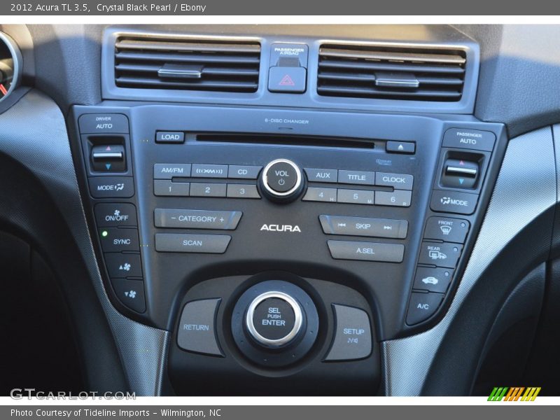 Crystal Black Pearl / Ebony 2012 Acura TL 3.5