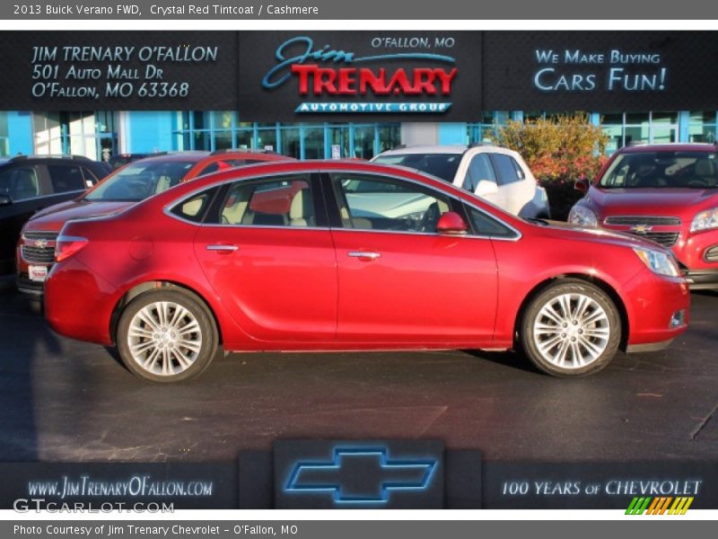 Crystal Red Tintcoat / Cashmere 2013 Buick Verano FWD