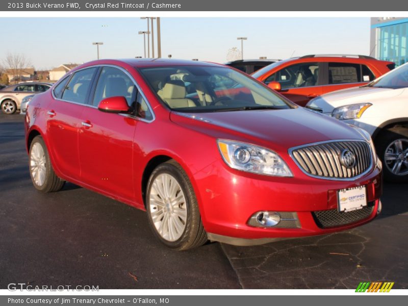 Crystal Red Tintcoat / Cashmere 2013 Buick Verano FWD