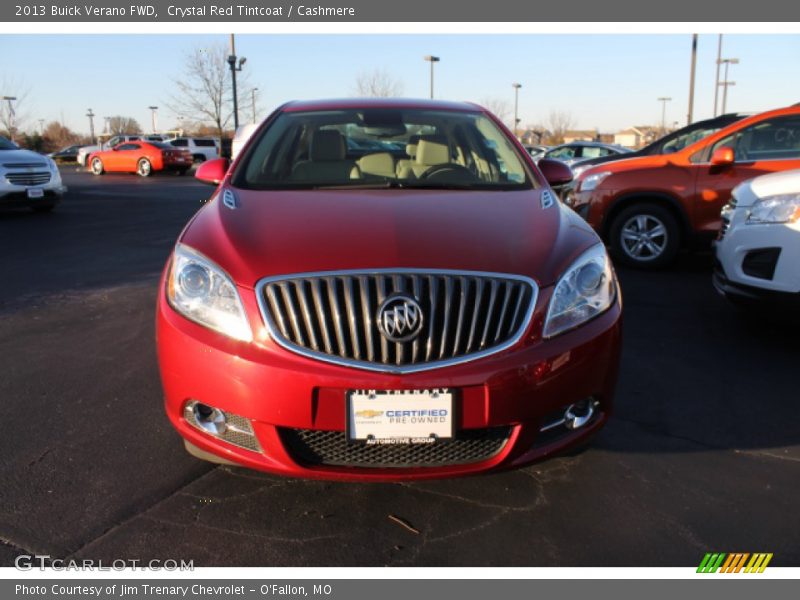 Crystal Red Tintcoat / Cashmere 2013 Buick Verano FWD