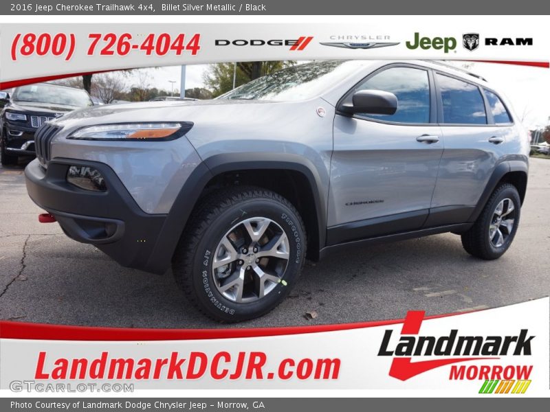 Billet Silver Metallic / Black 2016 Jeep Cherokee Trailhawk 4x4