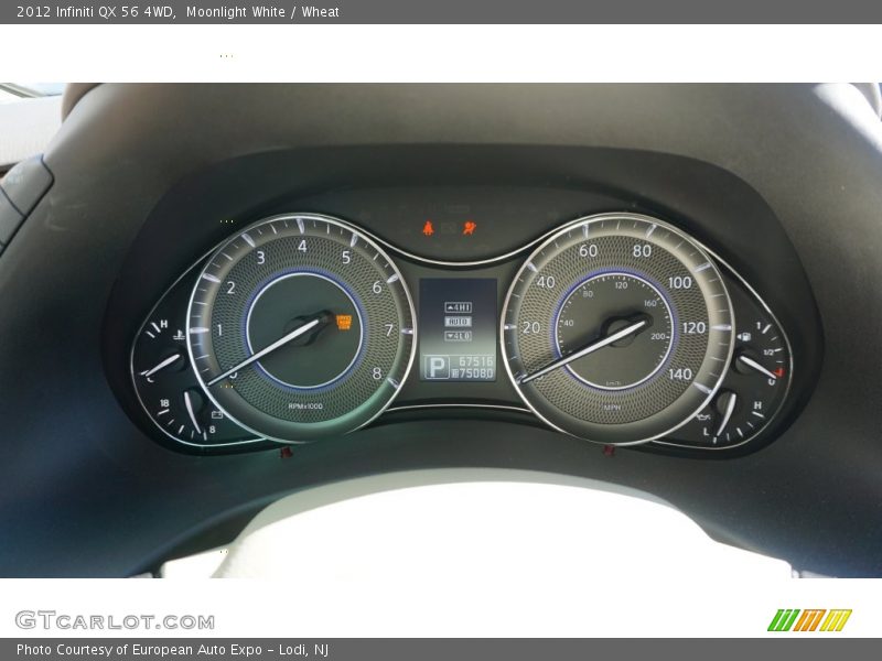 Moonlight White / Wheat 2012 Infiniti QX 56 4WD