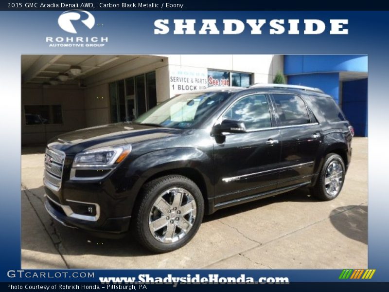 Carbon Black Metallic / Ebony 2015 GMC Acadia Denali AWD