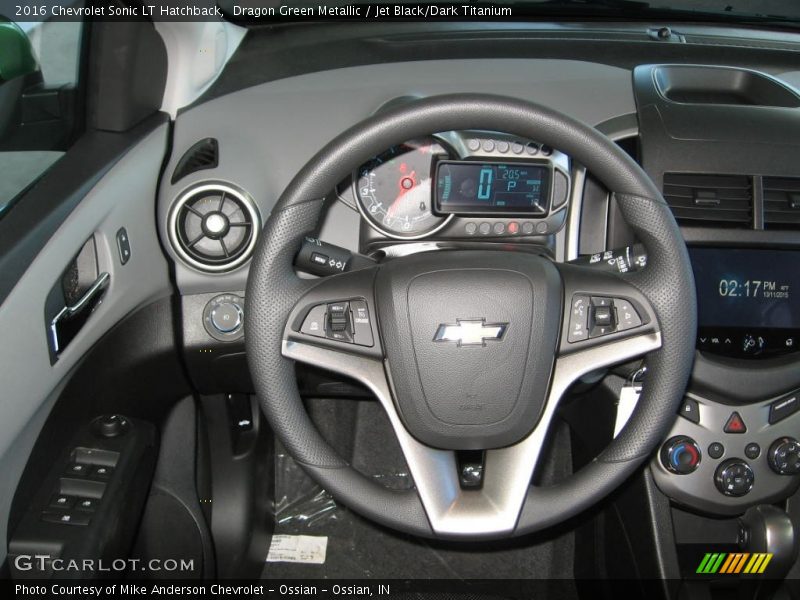 Dragon Green Metallic / Jet Black/Dark Titanium 2016 Chevrolet Sonic LT Hatchback