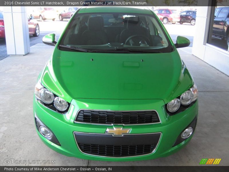 Dragon Green Metallic / Jet Black/Dark Titanium 2016 Chevrolet Sonic LT Hatchback