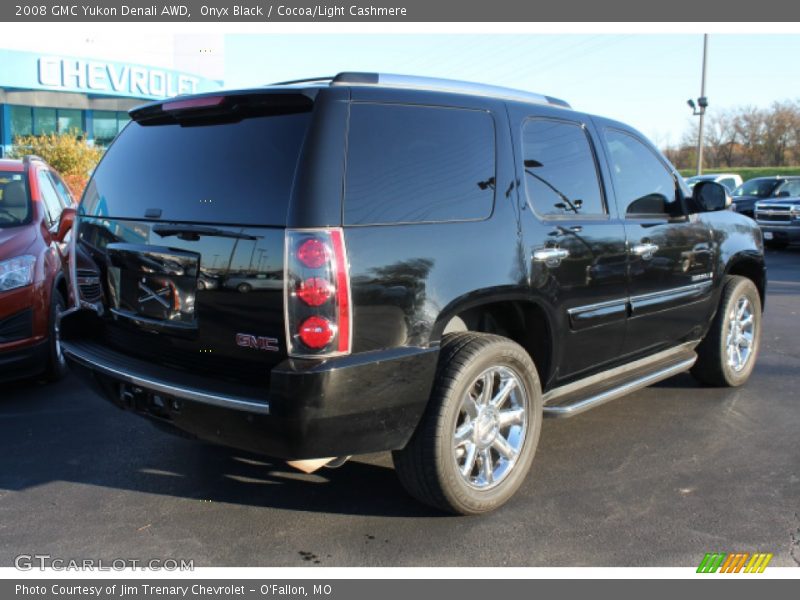 Onyx Black / Cocoa/Light Cashmere 2008 GMC Yukon Denali AWD