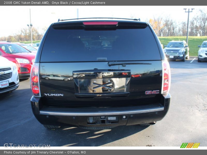 Onyx Black / Cocoa/Light Cashmere 2008 GMC Yukon Denali AWD