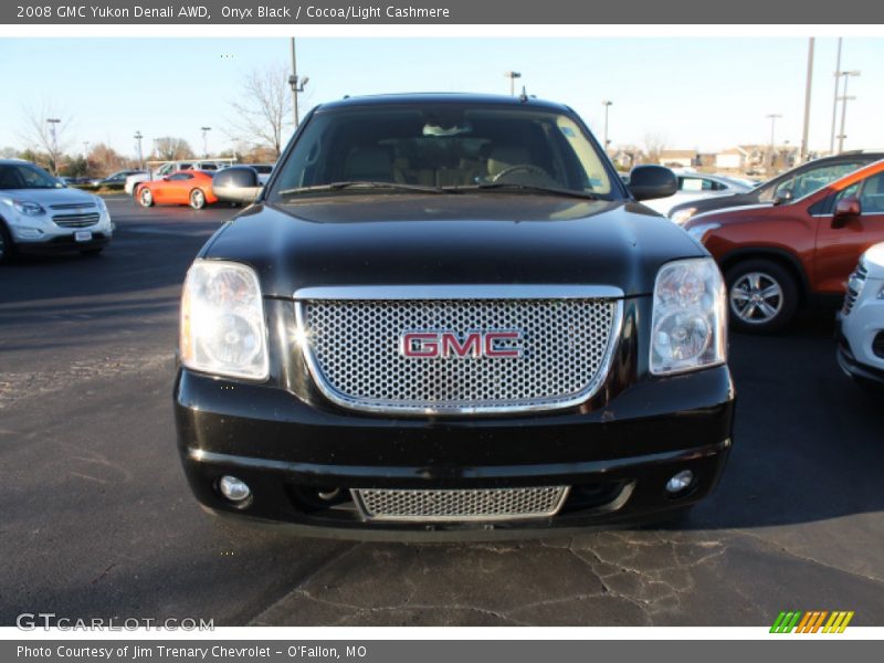 Onyx Black / Cocoa/Light Cashmere 2008 GMC Yukon Denali AWD