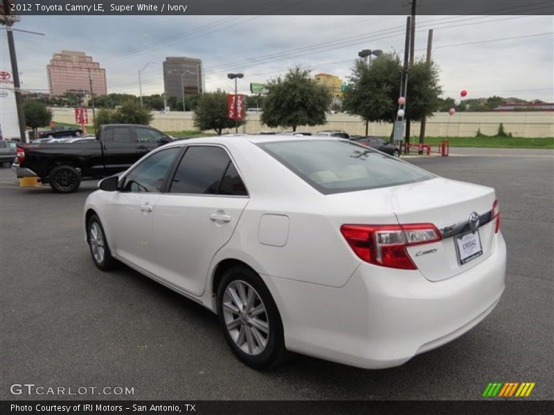 Super White / Ivory 2012 Toyota Camry LE