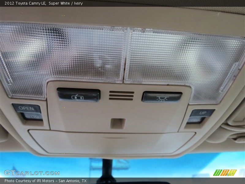Super White / Ivory 2012 Toyota Camry LE