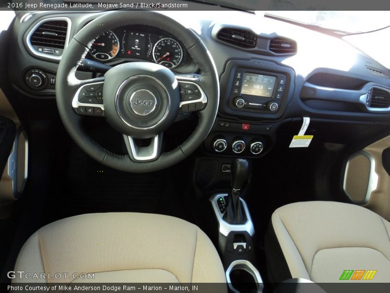 Black/Sandstorm Interior - 2016 Renegade Latitude 