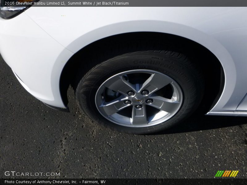 Summit White / Jet Black/Titanium 2016 Chevrolet Malibu Limited LS