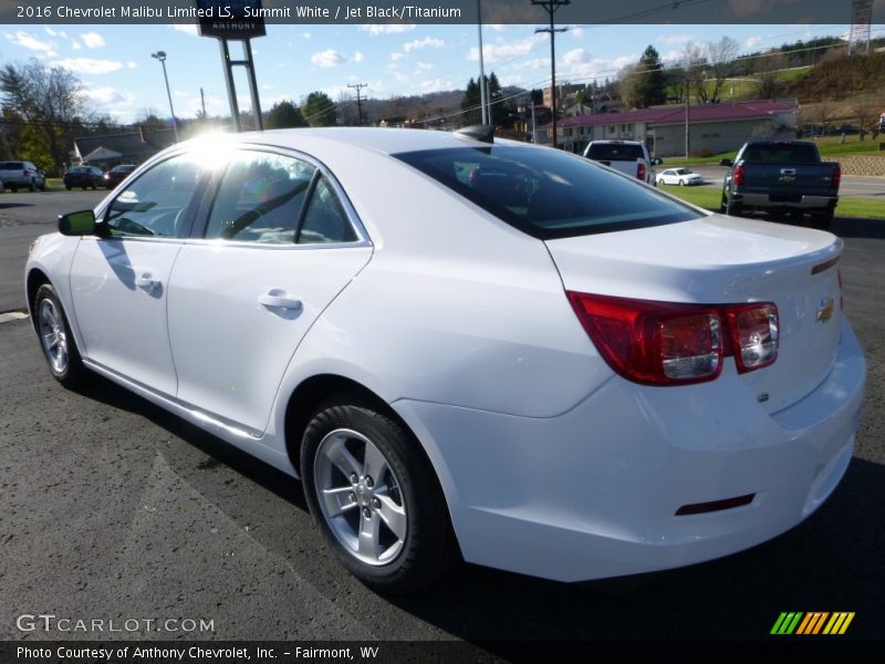 Summit White / Jet Black/Titanium 2016 Chevrolet Malibu Limited LS