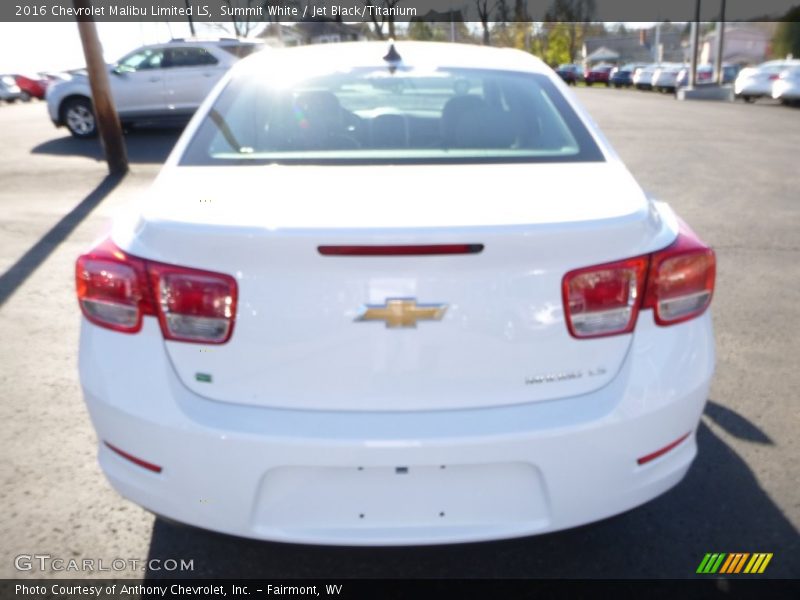 Summit White / Jet Black/Titanium 2016 Chevrolet Malibu Limited LS