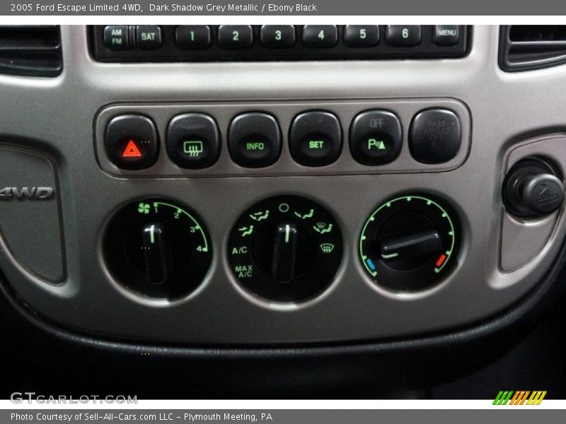 Dark Shadow Grey Metallic / Ebony Black 2005 Ford Escape Limited 4WD