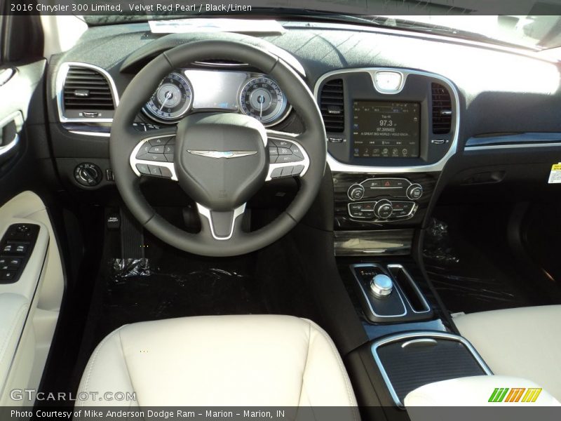 Velvet Red Pearl / Black/Linen 2016 Chrysler 300 Limited