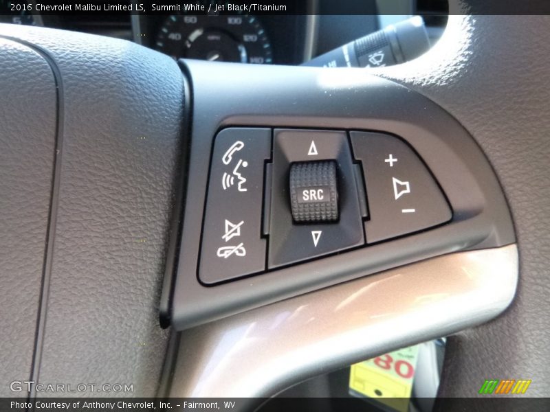 Summit White / Jet Black/Titanium 2016 Chevrolet Malibu Limited LS