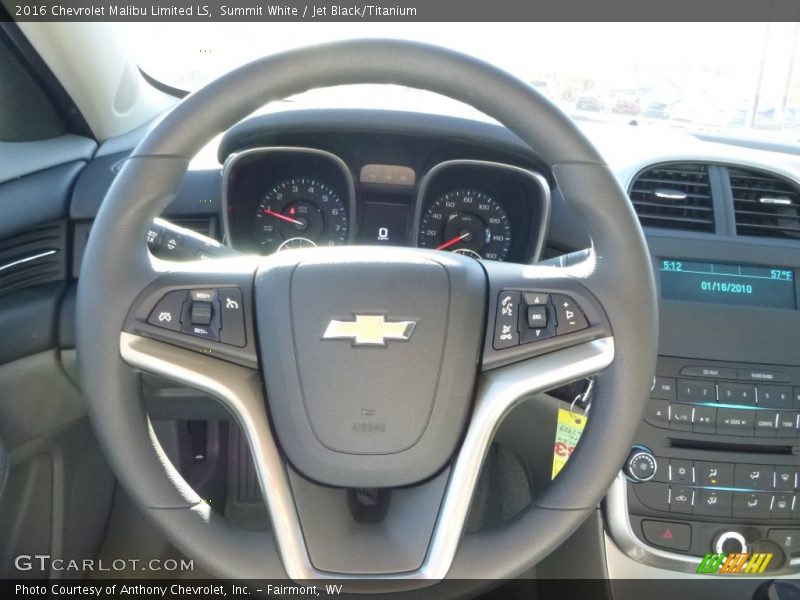 Summit White / Jet Black/Titanium 2016 Chevrolet Malibu Limited LS