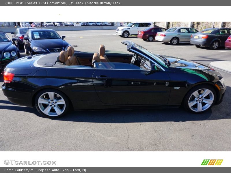 Jet Black / Saddle Brown/Black 2008 BMW 3 Series 335i Convertible