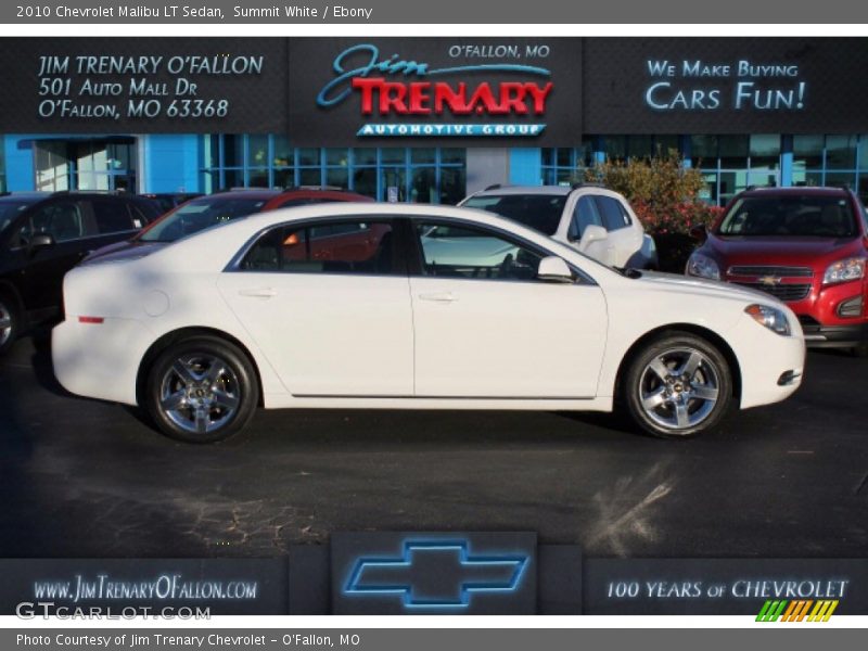 Summit White / Ebony 2010 Chevrolet Malibu LT Sedan