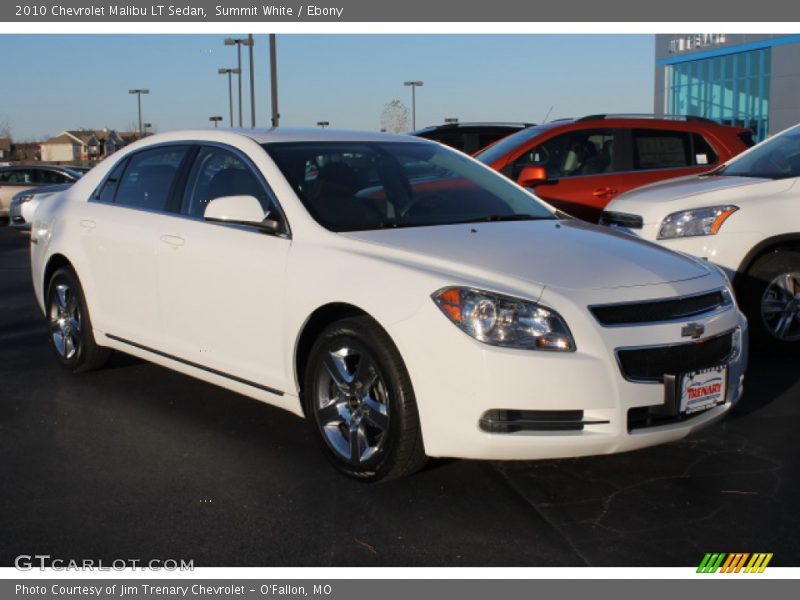 Summit White / Ebony 2010 Chevrolet Malibu LT Sedan