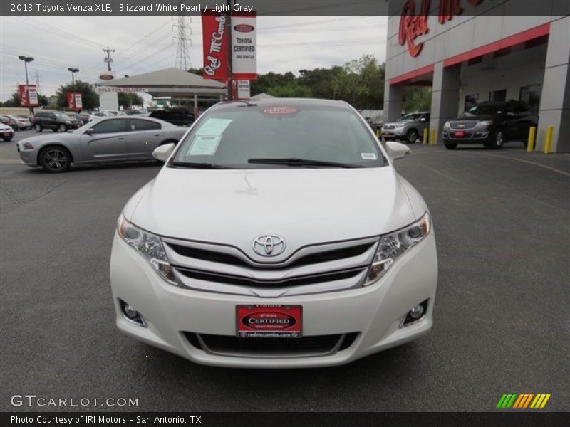 Blizzard White Pearl / Light Gray 2013 Toyota Venza XLE