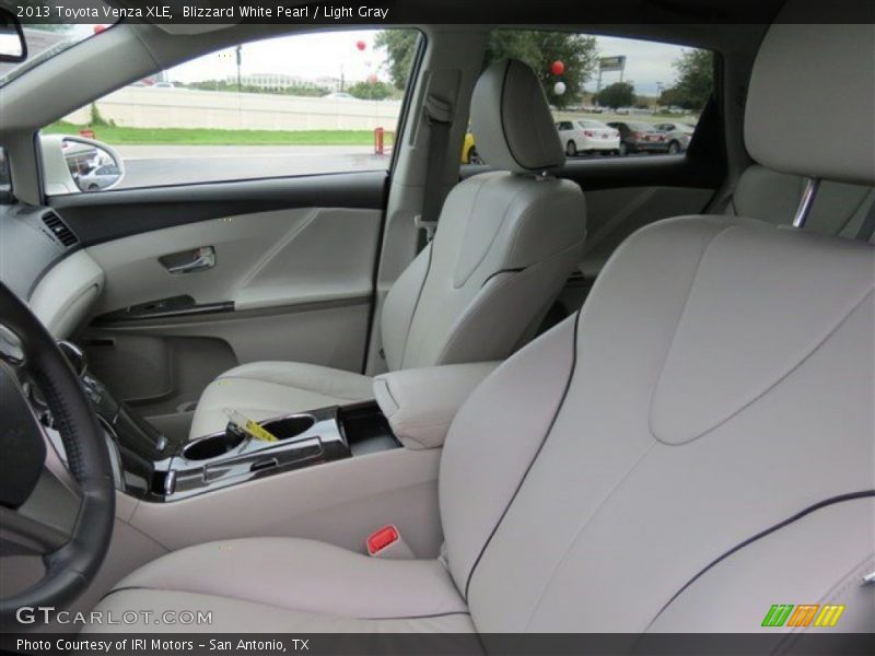 Blizzard White Pearl / Light Gray 2013 Toyota Venza XLE