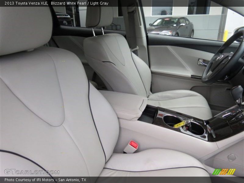 Blizzard White Pearl / Light Gray 2013 Toyota Venza XLE