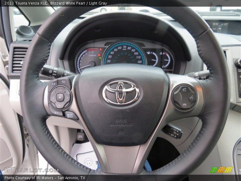 Blizzard White Pearl / Light Gray 2013 Toyota Venza XLE