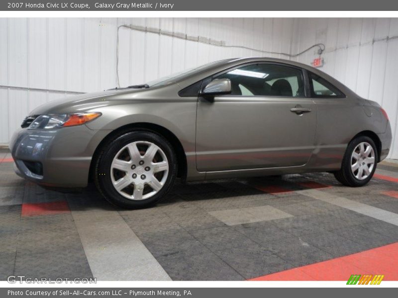 Galaxy Gray Metallic / Ivory 2007 Honda Civic LX Coupe