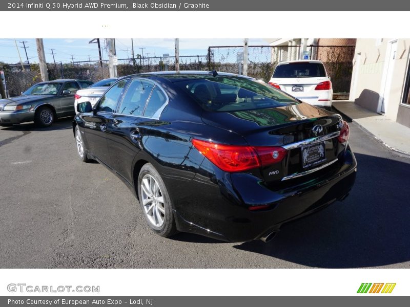 Black Obsidian / Graphite 2014 Infiniti Q 50 Hybrid AWD Premium