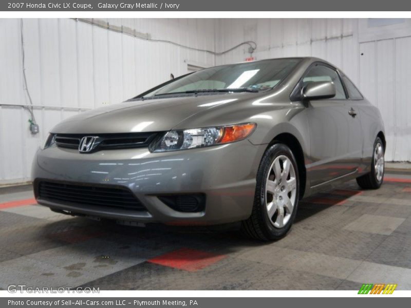 Galaxy Gray Metallic / Ivory 2007 Honda Civic LX Coupe