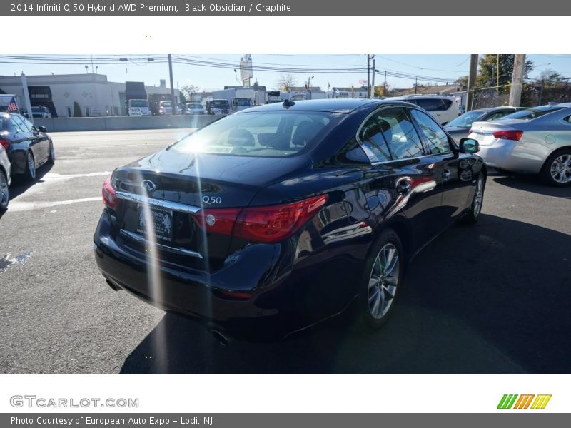 Black Obsidian / Graphite 2014 Infiniti Q 50 Hybrid AWD Premium
