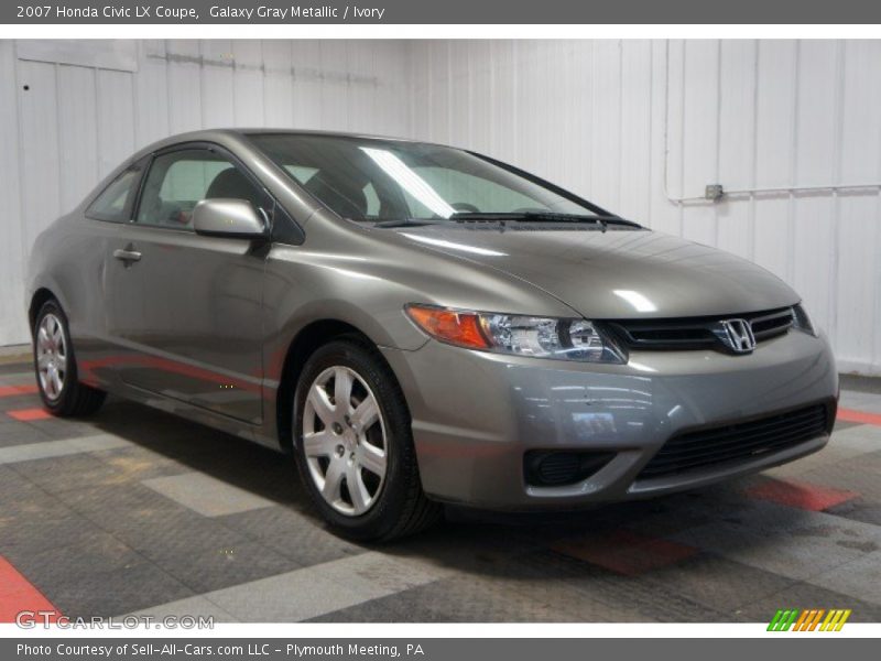 Galaxy Gray Metallic / Ivory 2007 Honda Civic LX Coupe