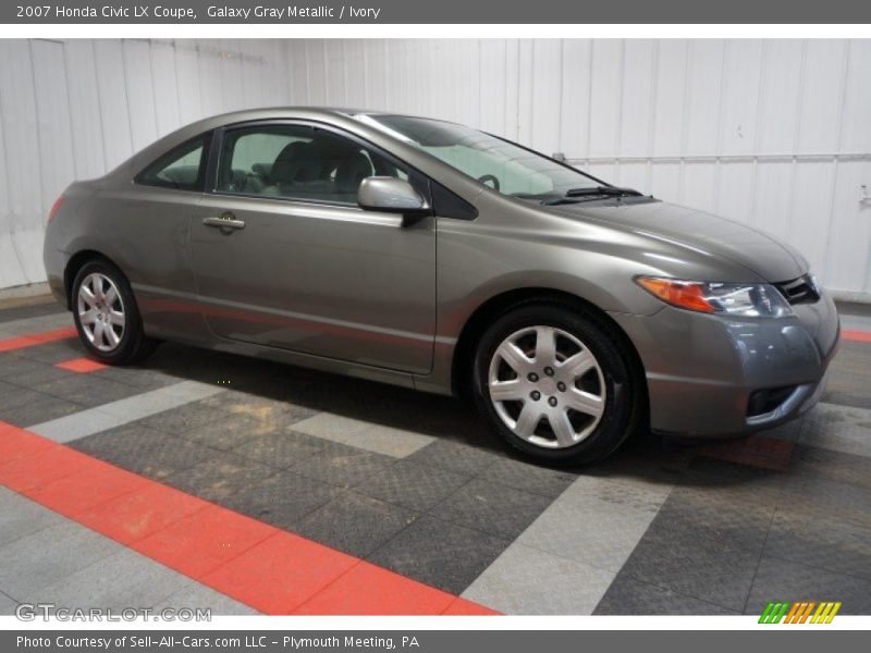 Galaxy Gray Metallic / Ivory 2007 Honda Civic LX Coupe