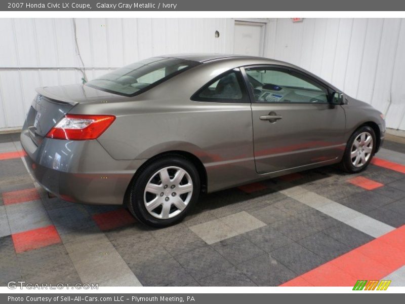 Galaxy Gray Metallic / Ivory 2007 Honda Civic LX Coupe