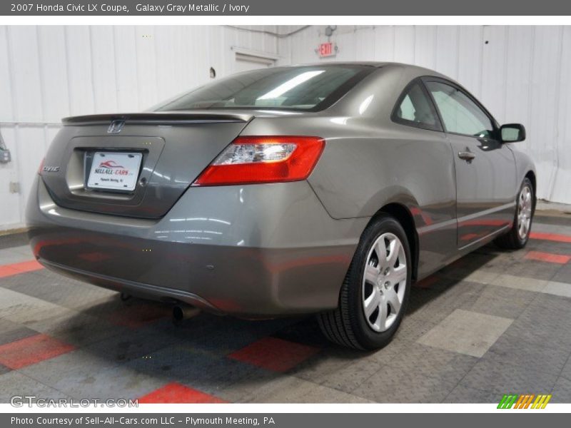 Galaxy Gray Metallic / Ivory 2007 Honda Civic LX Coupe
